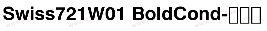 Swiss721W01 BoldCond字体转换
